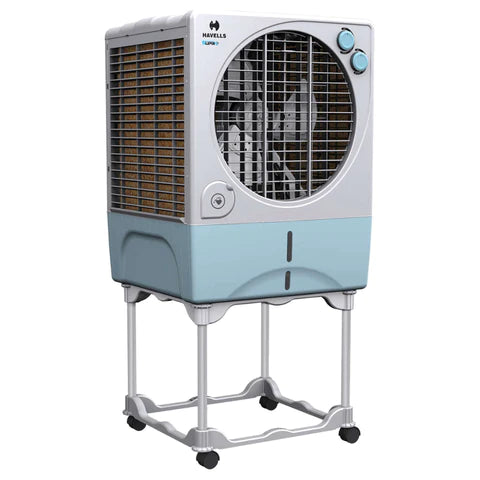 Havells Supro 45 litre Desert Air Cooler with Woodwool pads (White Blue)