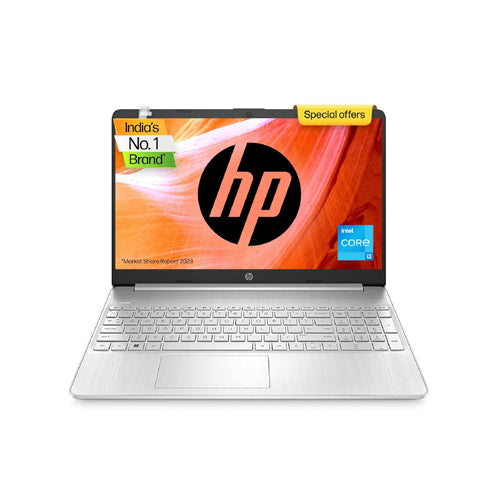 HP Laptop 15s, 12th Gen Intel Core i3-1215U, 15.6-inch (39.6 cm), FHD, 8GB DDR4, 512GB SSD, Intel UHD Graphics, Backlit KB, Thin & Light, Dual Speakers (Win 11, MSO 2021, Silver