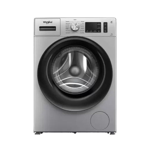 Whirlpool 7 kg with Steam,inverter Fully Automatic Front Load Washing Machine with In-built Heater Silver  (Xpert Care XO7012BYS, Magestic Silver)