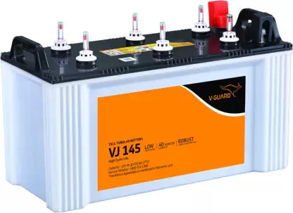 V-Guard VJ145 Flat Tubular Battery 135Ah C20@27C