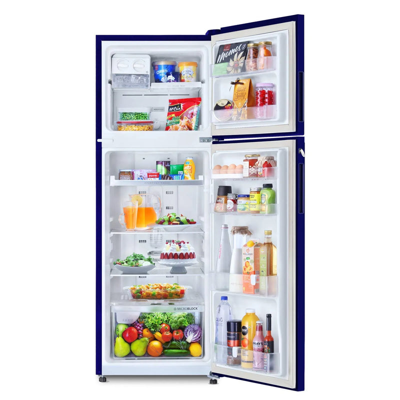 Whirlpool 265 L Frost Free Double Door Refrigerator(5 In 1 Convertible Freezer, Sapphire Mulia, 2 Star, 10 Years Warranty)