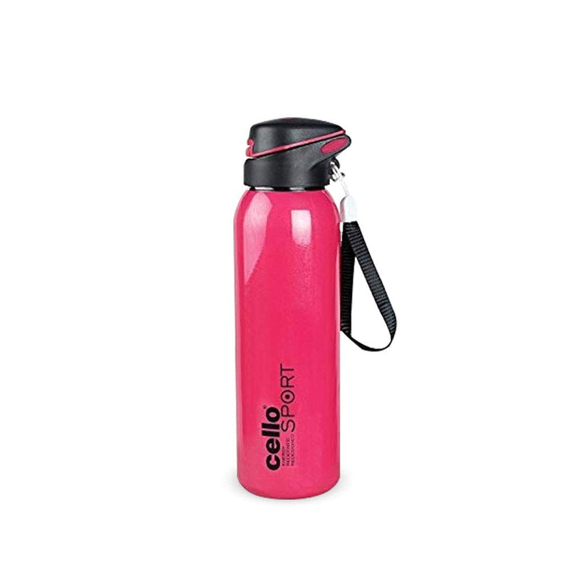 CELLO Gym Star Stainless Steel Double Walled Water Bottle, (Hot and Cold, 650ml