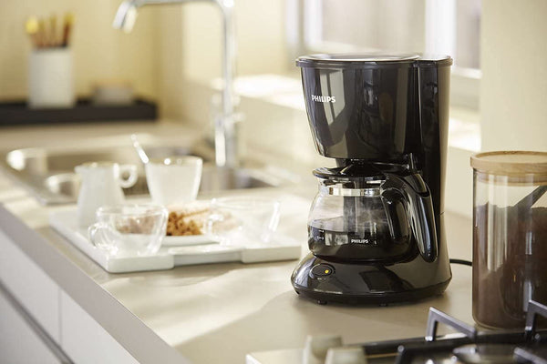 PHILIPS Drip Coffee Maker HD7432/20, 0.6 L, Ideal for 2-7 cups, 750W, Black, Medium