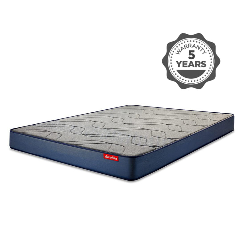 Duroflex Up Right Duropedic with Doctor Recommended 5 Zone Orthopedic Support Layer 5 inch Queen Size PU Bonded Foam Mattress(75X48X5 Inches)