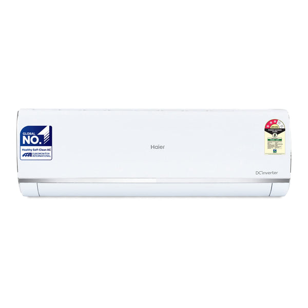 Haier 1 Ton 3 Star Inverter Split AC (Copper, Convertible 7 in 1 Cooling Modes, Antibacterial Filter, 2023 Model, HSU13K-PYS3BE1-INV, White)