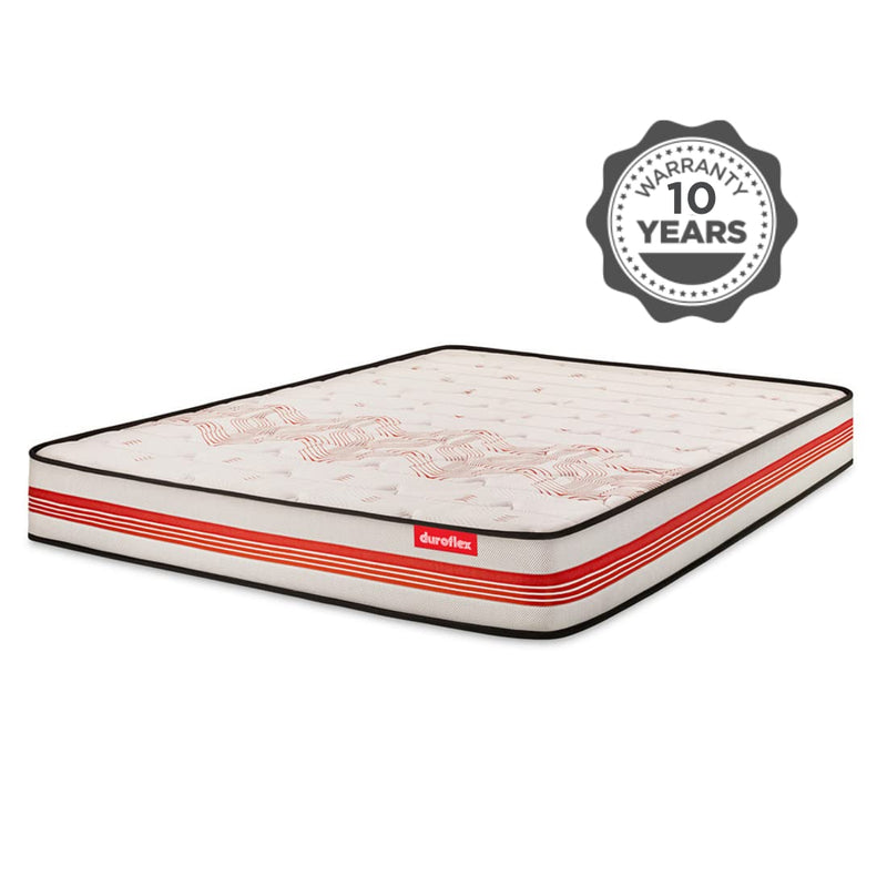 duroflex Boltt 3 Zoned NRG Layer Medium Firm Queen Size 7 inch Bonnell Spring Mattress with Extra Air Circulation and Coolness (75 X 60 X 7Inch)