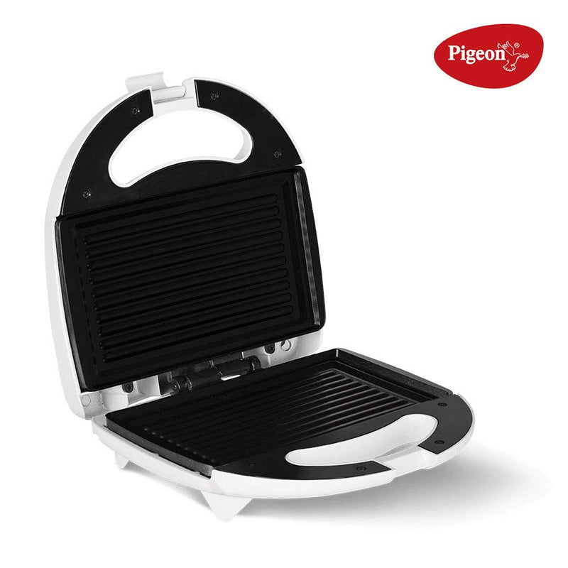 Pigeon by Stovekraft Egnite Plus Bread Sandwich Maker with Aluminium Nonstick Coated Fixed Plates (Grill)