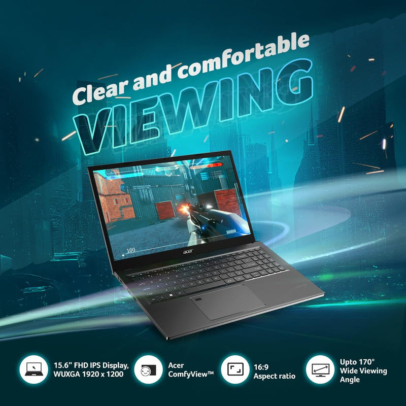 Acer Aspire 5 Gaming Laptop 13th Gen Intel Core i5 (16 GB RAM/512 GB SSD/NVIDIA RTX 2050 4GB Graphics/Windows 11 Home), A515-58GM 15.6" Full HD Display, Steel Gray