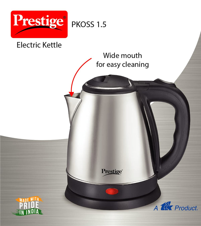 Prestige PKOSS 1.8 Stainless Steel Electric Kettle 1500W