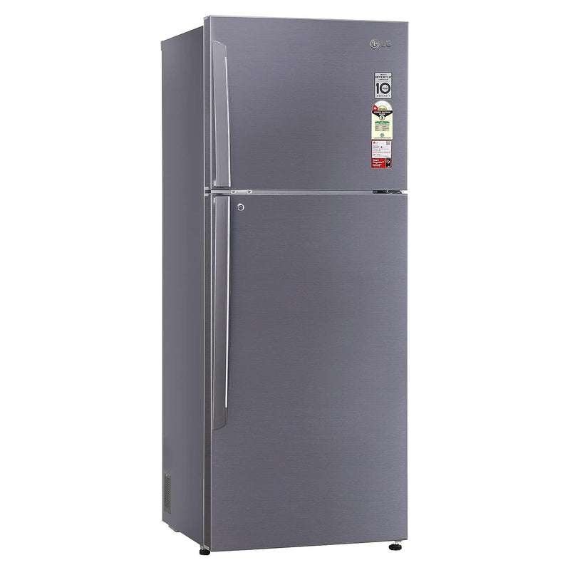 LG 446 L 1 Star Frost-Free Smart Inverter Double Door Refrigerator (GL-T502APZR, Shiny Steel, Convertible & Door Cooling+)