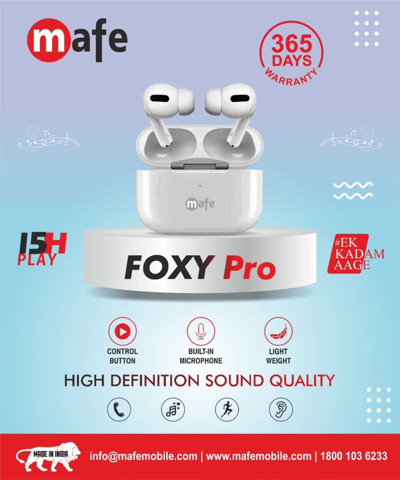 MAFE Wireless Bluetooth 5.0 TWS Earbuds Fire Bluetooth Headphone