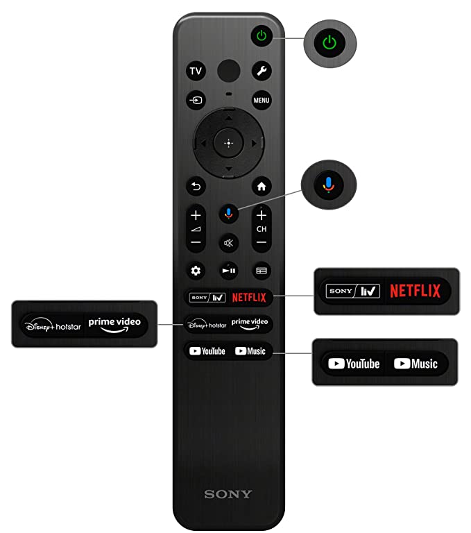 Sony Bravia 139 cm (55 inches) 4K Ultra HD Smart LED Google TV KD-55X75L (Black)