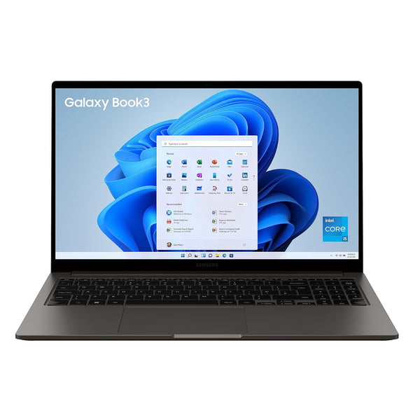 Samsung Galaxy Book3 Core i5 13th Gen 1335U - (16 GB/512 GB SSD/Windows 11 Home) Galaxy Book3 Thin and Light Laptop  (15.6 Inch, Graphite, 1.58 Kg, with MS Office)