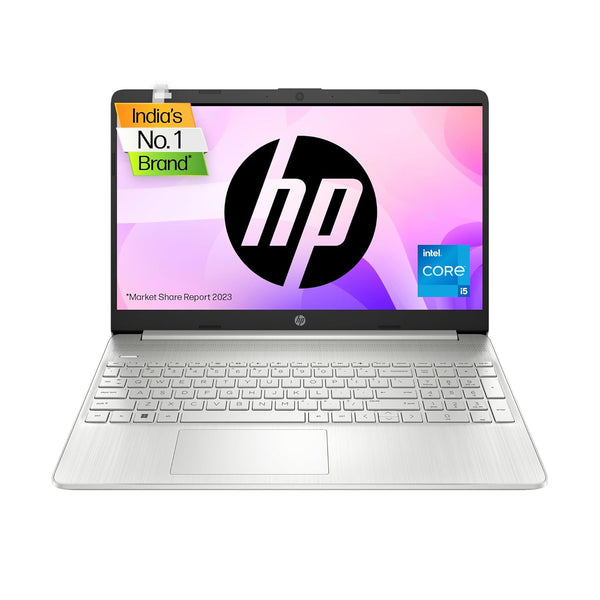 HP 15s 12th Gen Intel Core i5, 15/6inch (39.6 cm), 8GB RAM, 512GB SSD, Intel Iris Xe Graphics, Backlit Kb, (Win 11 Home, Natural Silver, 1.69kg)