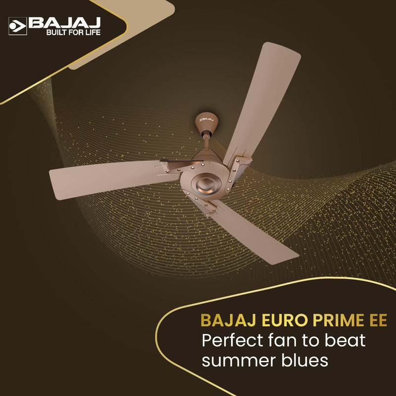Bajaj Euro Prime EE 1200mm Brown & Bronze Ceiling Fan