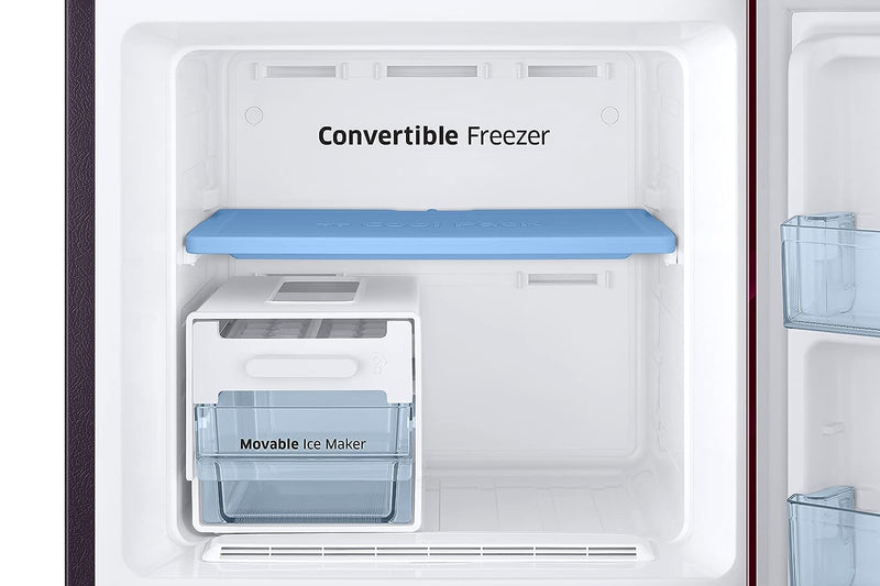 Samsung 236L 2 Star Inverter Frost-Free Convertible 3 In 1 Double Door Refrigerator (Hydrangea Plum 2023 Model)