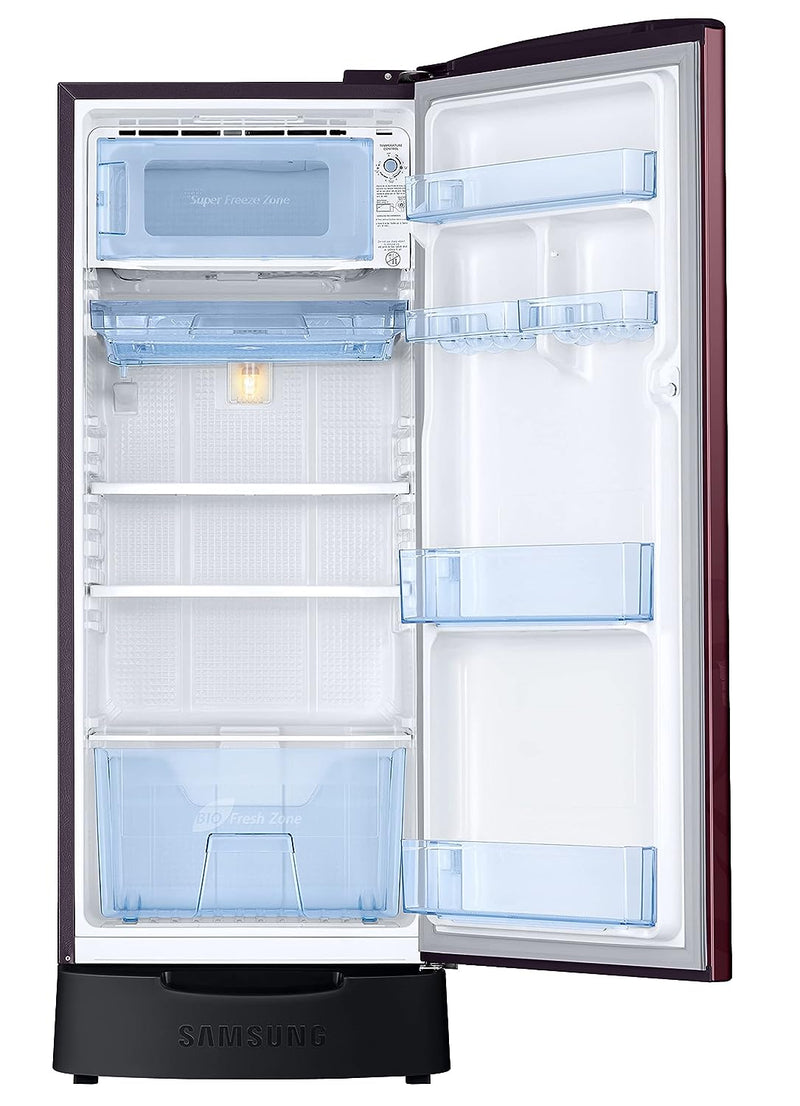Samsung 183L 3 Star Inverter Direct-Cool Single Door Refrigerator (RR20C1823VF/HL, Urban Purple)