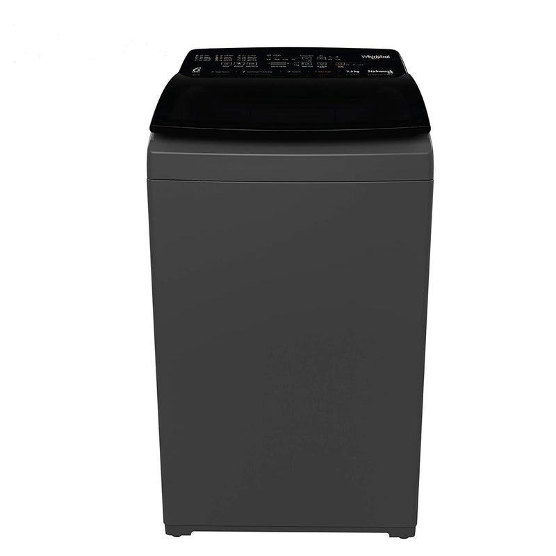 Whirlpool 7.5 Kg 5 Star Fully-Automatic Top Loading Washing Machine with In-Built Heater (STAINWASH PRO H 7.5, Grey)