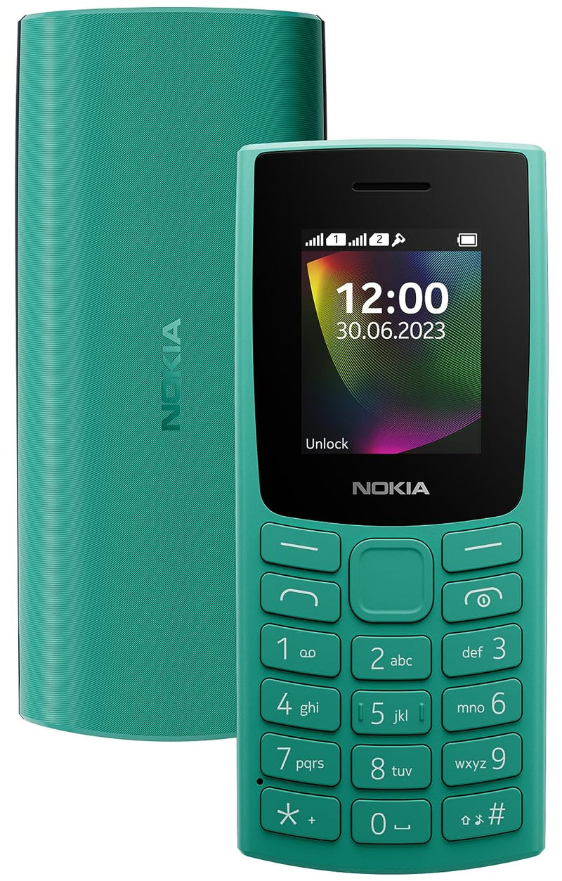 Nokia 106 Single Sim, Keypad Phone with Built-in UPI Payments App, Long-Lasting Battery, Wireless FM Radio & MP3 Player, and MicroSD Card Slot