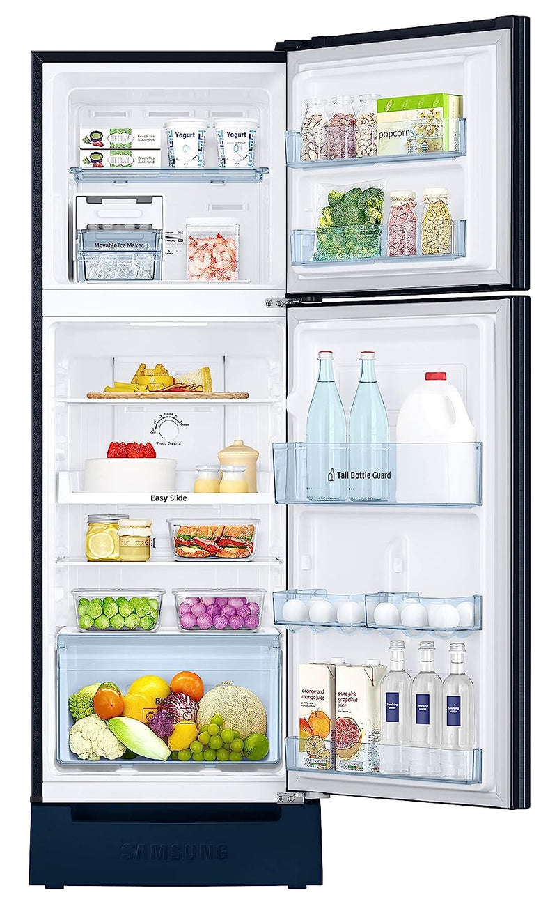 Samsung 236L 2 Star Inverter Frost-Free Double Door Refrigerator (Camellia Blue)