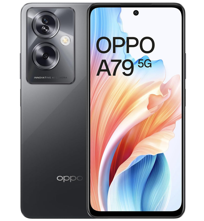 Oppo A79 5G (Mystery Black, 8GB RAM, 128GB Storage) | 5000 mAh Battery with 33W SUPERVOOC Charger