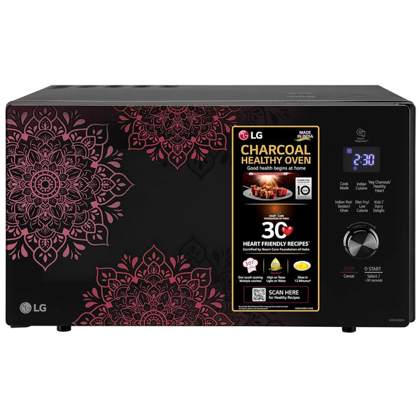 LG 28 L Charcoal Convection Healthy Microwave Oven (MJEN286VI, Black, Healthy Heart, Diet Fry