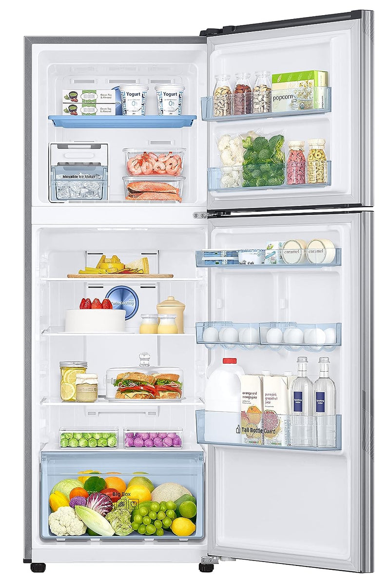 Samsung 301L 2 Star Inverter Frost-Free Convertible 5 In 1 Double Door Refrigerator (RT34C4522YS/HL, Silver Archi 2023 Model)
