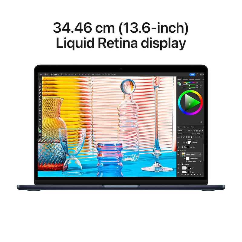 Apple 2022 MacBook Air Laptop with M2 chip: 34.46 cm (13.6-inch) Liquid Retina Display, 8GB RAM, 256GB SSD Storage, Backlit Keyboard, 1080p FaceTime HD Camera