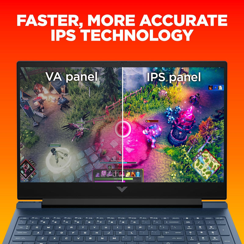 HP Victus Gaming Laptop, AMD Ryzen7 7840HS,16.1 Inch (40.9 cm),FHD,16 GB RAM, 512GB SSD,NVIDIA GeForce RTX 3050 Laptop GPU,Performance Blue,16-s0095AX