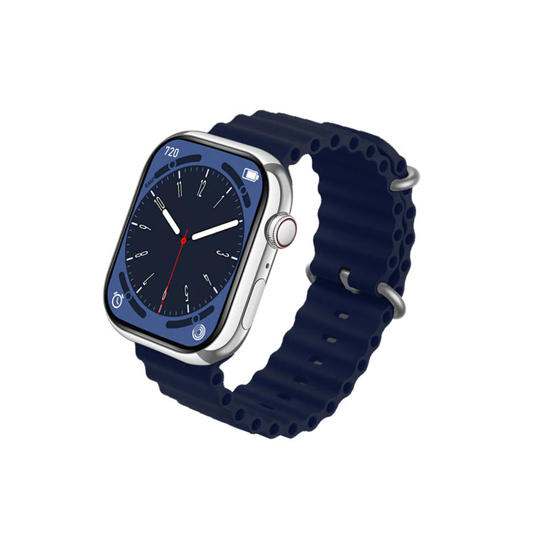 HAPI POLA Edge Bluetooth Calling Smart Watch, SMS Alert, 2.10IN HD Display, 100+ Watch Faces, Music Control, IP67 Waterproof, Voice Assistant, Heart Rate Monitor, Blood Pressure