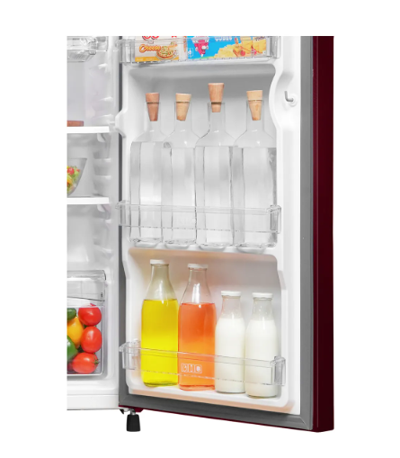 Haier 190 L, 2 Star, Red Noisettes Finish Direct Cool Single Door Refrigerator