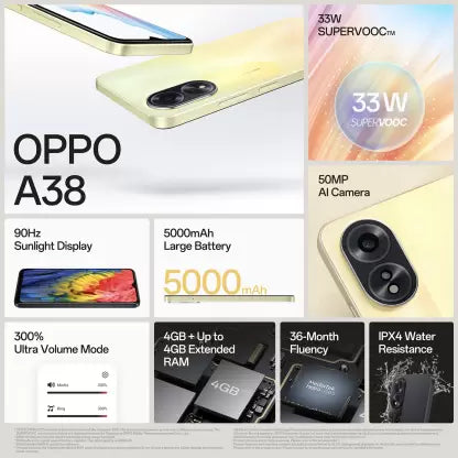 OPPO A38 (128 GB)  (4 GB RAM)