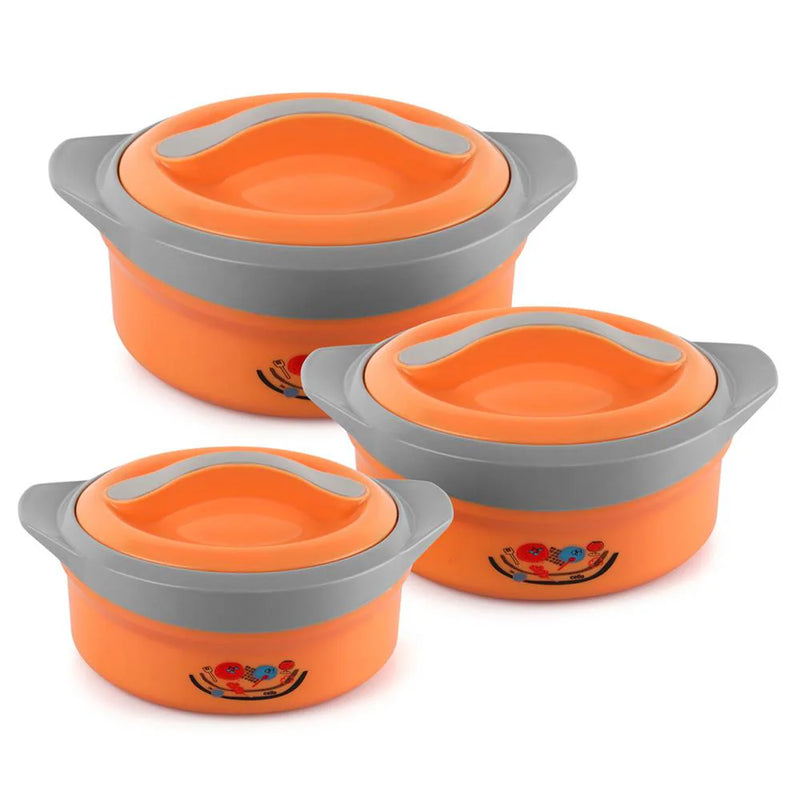cello Solaris Pack of 3 Cook and Serve Casserole Set  (500 ml, 1000 ml, 1500 ml)