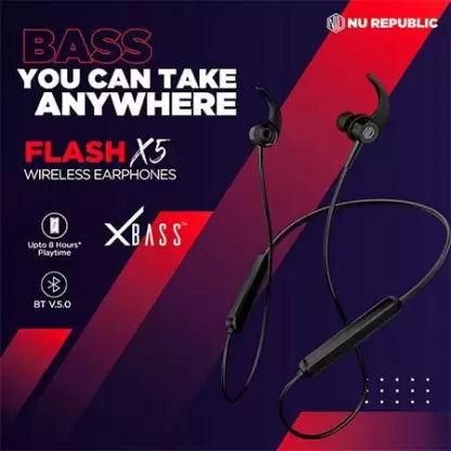 Nu Republic Flash X5 BT Neckband (Black)
