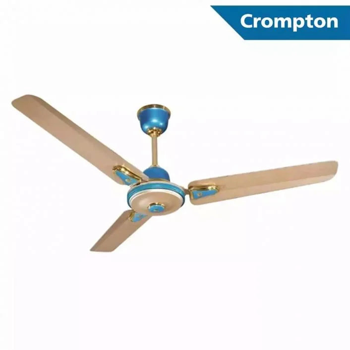 Crompton HS Decora Metallic ( 1200) Aqua 1200 mm 3 Blade Ceiling Fan  (Aqua Gold)