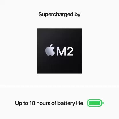 Apple 2022 MacBook AIR Apple M2 - (8 GB/256 GB SSD/Mac OS Monterey) MLXW3HN/A  (13.6 Inch, Space Grey, 1.24 Kg)