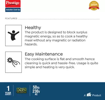 Prestige PIC 16.0 plus Induction Cooktop  (Black, Push Button)