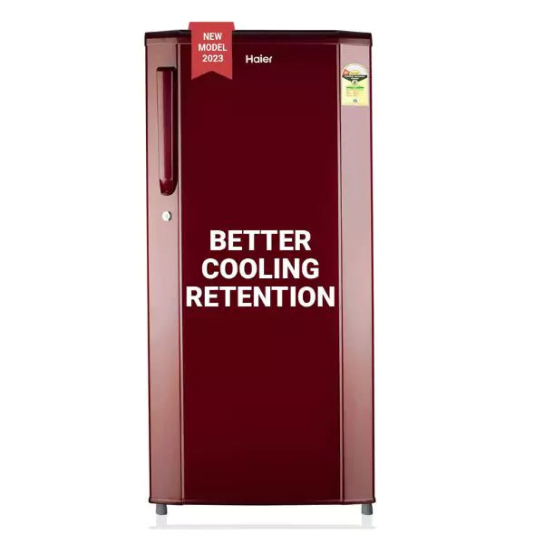 Haier HRD-1861BBR-N 165 LTR 1 Star Direct Cool Single Door Refrigerator