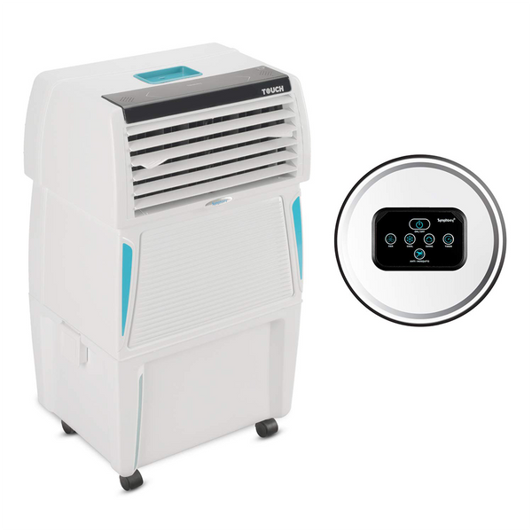 Symphony Touch 35 Personal Air Cooler 35-litres with Remote, Digital Touchscreen, Voice Assist, Multistage Air Purification, Mosquito Repellent