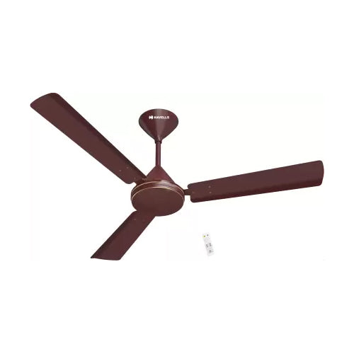 Havells Efficiencia Prime 1200 Mm Remote Controlled 3 Blade Ceiling Fan  (Brown, Gold)
