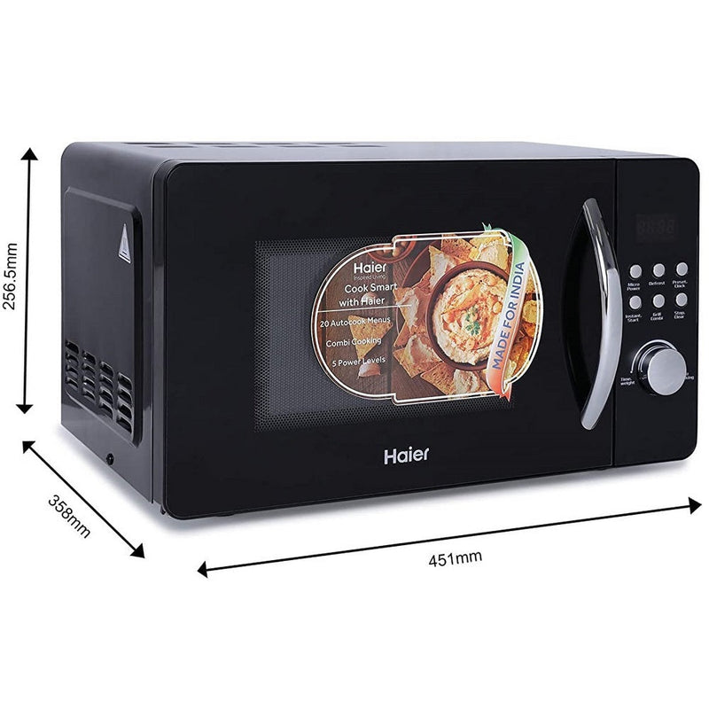 Haier 20 L Grill Microwave Oven ( HIL2001GBPH , Black ) - James & Co