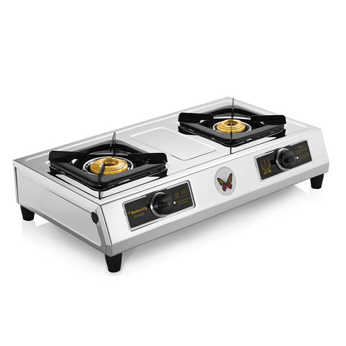 Butterfly Friendly 2B Stainless Steel Manual Gas Stove - BTFGS-FRN2B