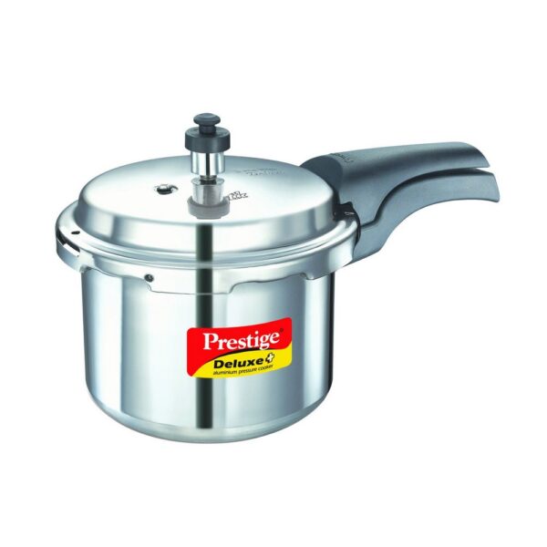 Prestige Deluxe Plus Aluminium Pressure Cooker 5 Litre ( 10702 , Silver )