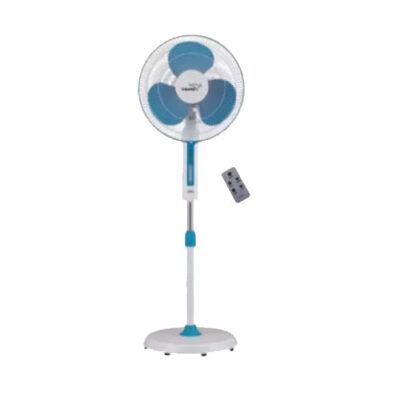 V-Guard Finesta Remote Neo 400 mm 3 Blade Pedestal Fan  (Blue, Pack of 1)