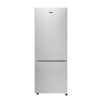 Haier Bottom Freezer Refrigerator 300 Litres 2 Star Inverter HRB-3502BS-P Brushline Silver | Twin Inverter Technology, Turbo Icing Technology