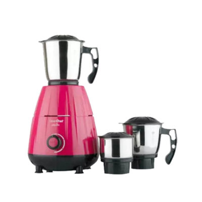 Greenchef Melon 2019 600 Mixer Grinder (3 Jars, Black & Pink)