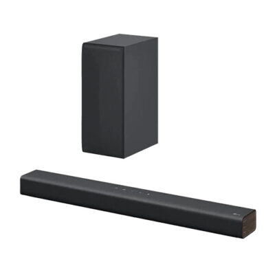 LG Soundbar S40Q, 300W Dolby Digital Soundbar for TV with Subwoofer, 2.1Ch Home Theatre System