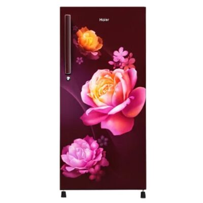 Haier 190 L, 2 Star, Red Noisettes Finish Direct Cool Single Door Refrigerator