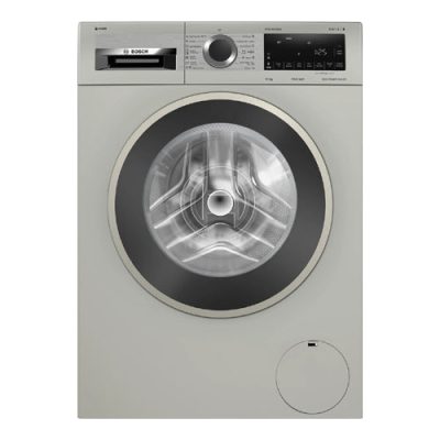 Haier Series 8 washing machine, front loader 10 kg , Silver inox