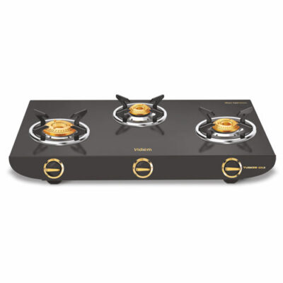 Vidiem Tusker Gold 3 Burner Gas Stove – VDMGS-TUSKERGLD3B